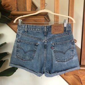 SOLD Vintage 505 Levi’s Distressed Jean Shorts